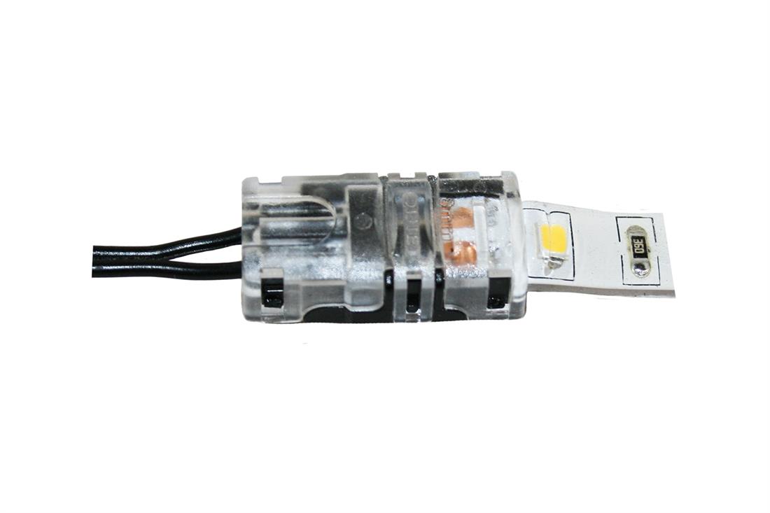 Led connector voor ledstrip 8mm IP44 en bedrading verpakt