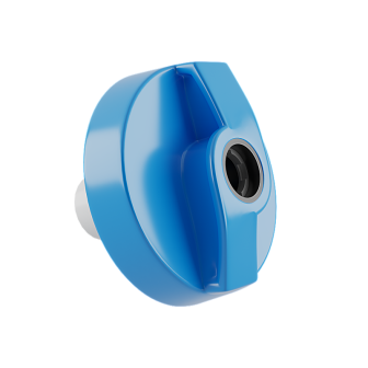 Blauwe dop voor standaard cylinder WIL