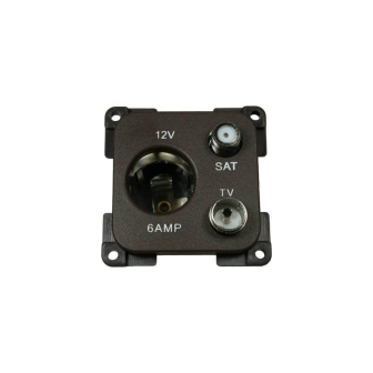 Wandktds12V+ant.+sat.aansl. BRUIN C-line verpakt