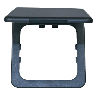 Opal afdekraam met klapdeksel antraciet