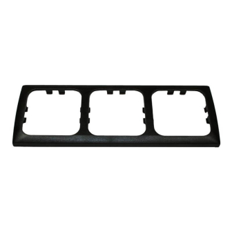 Opal drievoudig afdekraam zwart