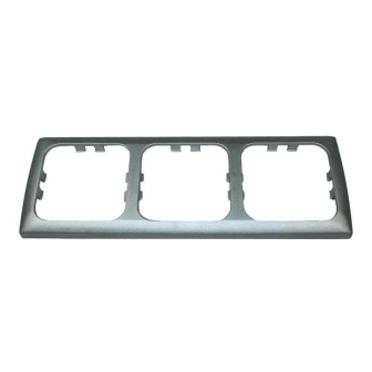 Afdekraam triple ZILVER Opal verpakt