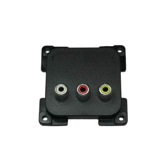 Wandkontaktdoos Audio-/Video ZWART C-line