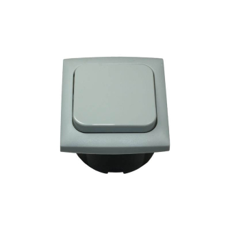 Schakelaar + afdekraam + isods GRIJS Opal verpakt