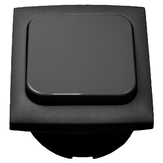 Schakelaar + afdekraam + isods ANTRACIET Opal verpakt