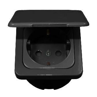 Wandk.ds + Klapdeksel + isods ANTRACIET Opal verpakt