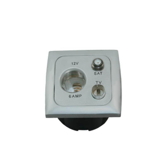 12V-wandktds+ant.+sat. + afdekraam + isods GRIJS Opal  ver