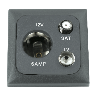 12V-wandktds+ant.+sat. + afdekraam + isods ANTRACIET Opal