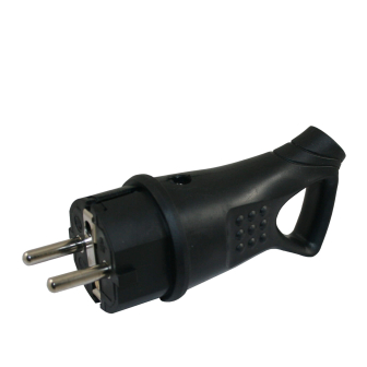 Rubber stekker met handvat verpakt