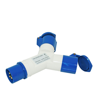 2-weg splitter CEE 16A verpakt