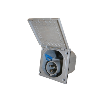 CEE-wandinvoerdoos zilvergrijs verpakt