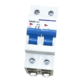 Automatische zekering dubbelpolig B16A verpakt