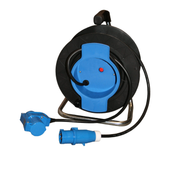 Haspel 20m 3x1.5 CEE stekker+winkelkoppeling
