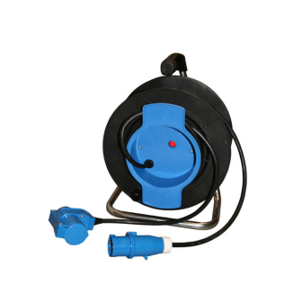 Haspel 40m 3x1.5 CEE stekker+winkelkoppeling