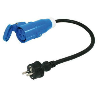 Adapterkabel 3x2,5mm 50cm Schuko st + CEE kontra