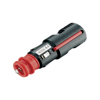 12V Stekker universeel met zekering 8Amp. verpakt