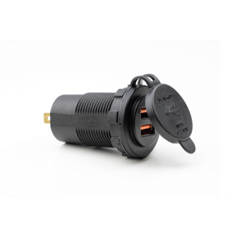 Power Line USB 2.4A + USB QC 3.0 lader