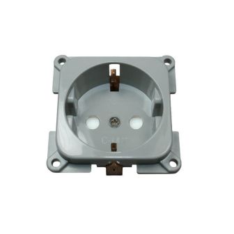 Wandkontaktdoos 230V GRIJS C-line verpakt