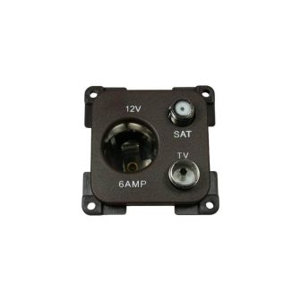 Wandktds12V+ant.+sat.aansl. BRUIN C-line verpakt
