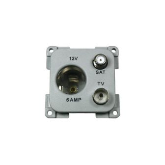 Wandktds12V+ant.+sat.aansl. GRIJS C-line verpakt