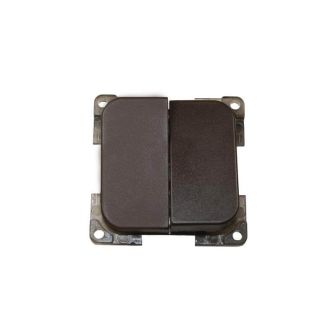 Schakelaar dubbel BRUIN C-line