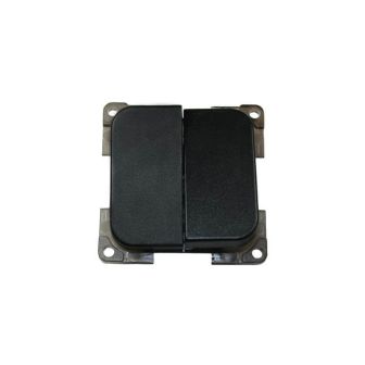 Schakelaar dubbel ZWART C-line