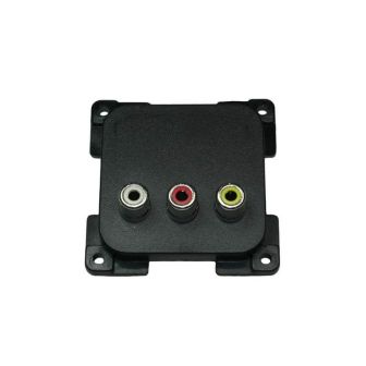 Wandkontaktdoos Audio-/Video ZWART C-line verpakt
