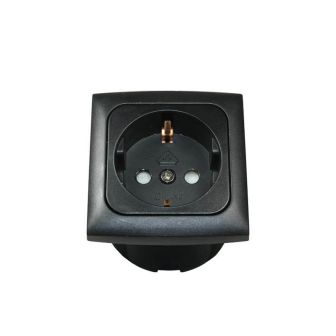 Wandk.ds + afdekraam + isods ZWART Opal verpakt