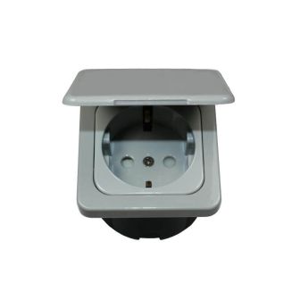 Wandk.ds + klapdeksel + isods GRIJS Opal verpakt