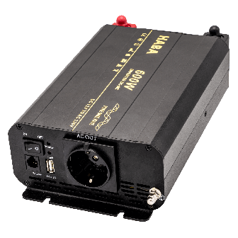 Pure sinus omvormer 600W 12V -->230V