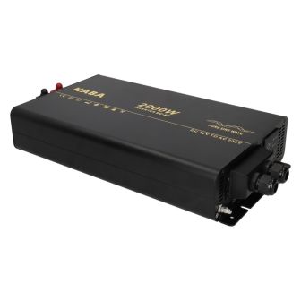 Pure sinus omvormer 2000W 12V-230V met AC-prioriteit
