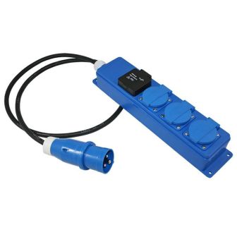 Quatro-unit + USB socket + 1,5m neop. 3x1.5mm²