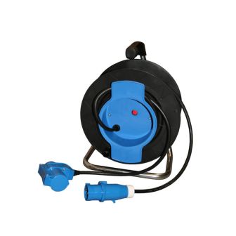 Haspel 40m 3x1.5 CEE stekker+winkelkoppeling