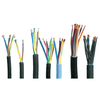 7-aderig VMVL 6x1.5mm² + 1x2.5mm² zwart/mtr