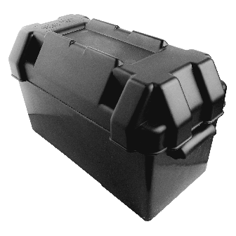 Accubak 450x235x275 zwart