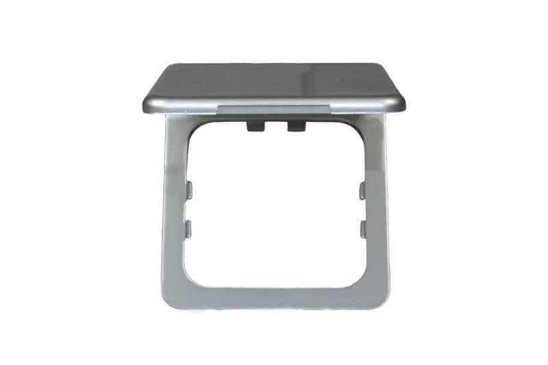 Opal klapdeksel zilver