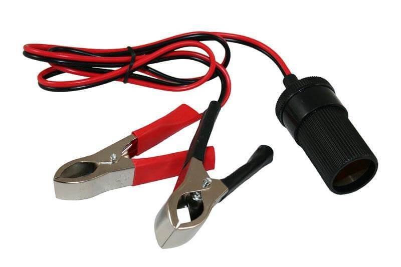 12 Volt verloopkabel krokodillenbekjes naar UNI contrastekker