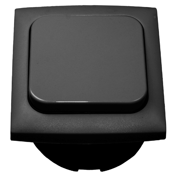 C-Line schakelaar met Opal afdekraam antraciet - verpakt