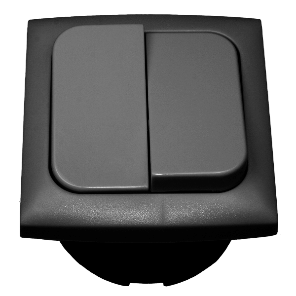 C-Line serieschakelaar met Opal afdekraam antraciet