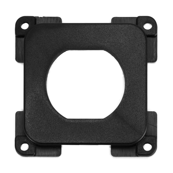 C-Line blind plaat met gat zwart - zonder verkoopverpakking