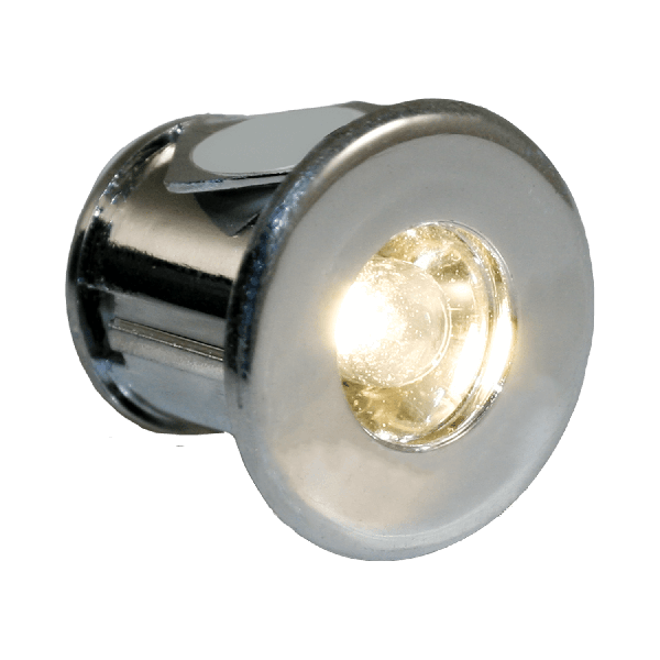 Campio navigatielamp wit LED chroom - set van 2 stuks