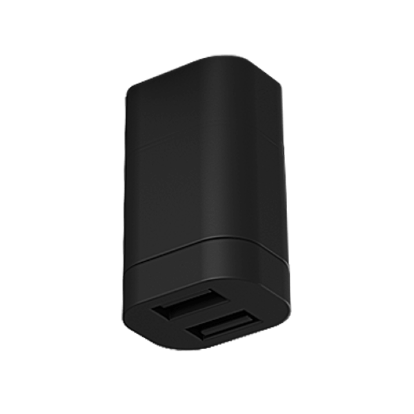 Lanciano dubbele USB-A aansluiting - ECE R10 - zwart