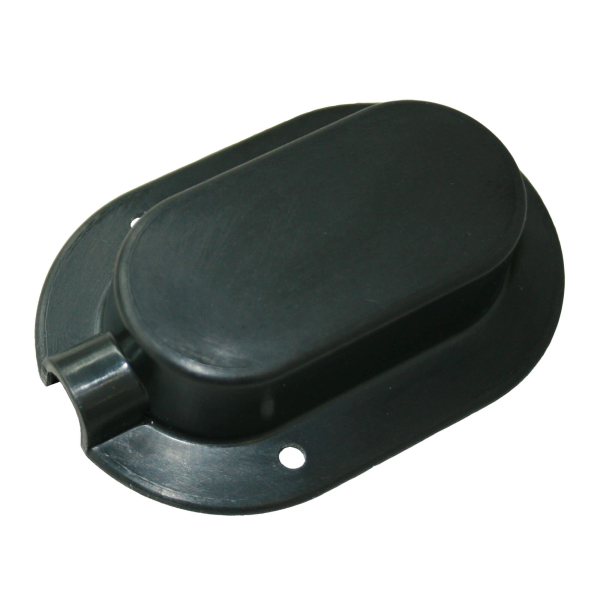Afdekkap voor kabeldoorvoer - zwart - zonder verkoopverpakking