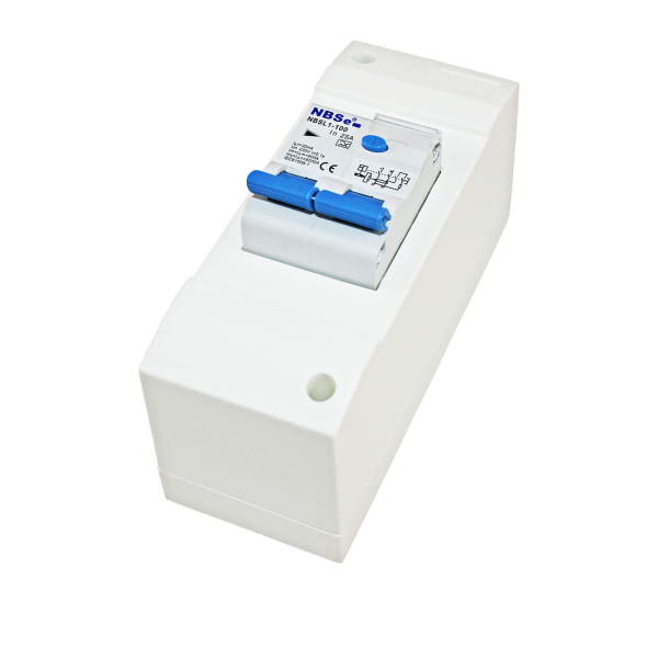 Zekeringkast 2-module met 30mA aardlekschakelaar