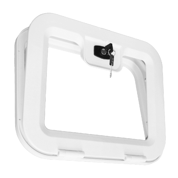 EDU 350 serviceluik wit voor caravan of camper