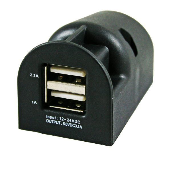 12 Volt USB opbouw contactdoos