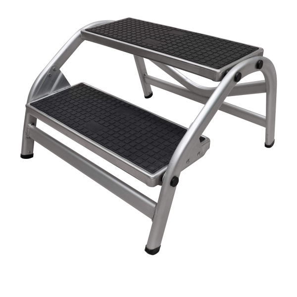 Darwin XL aluminium dubbele opstap met extra brede treden