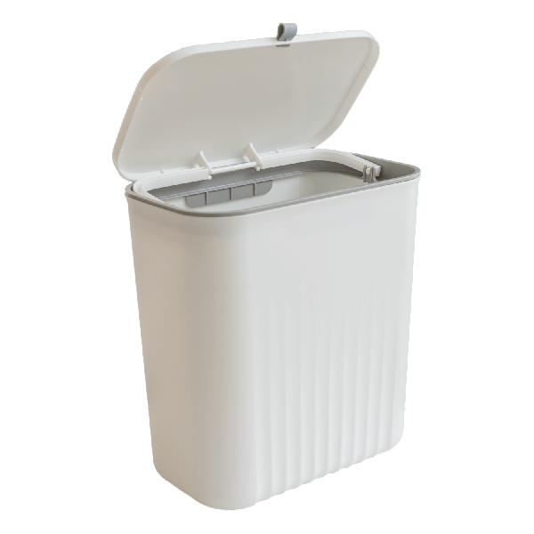 Brescia afvalbak met wegklap deksel