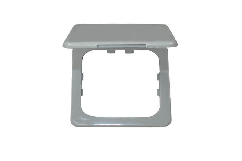 Opal klapdeksel grijs - verpakt