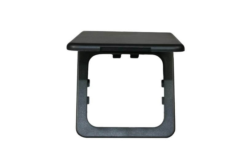 Opal klapdeksel zwart